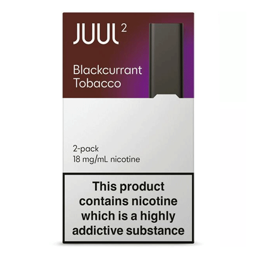 JUUL2 Blackcurrant Tobacco Pods 18mg (Pack of 2 Refill Cartridges) - UK Authentic