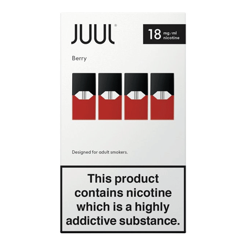 JUUL Berry JUUL Pods 18mg (Pack of 4 Refill Cartridges x 0.7ml) - UK Authentic