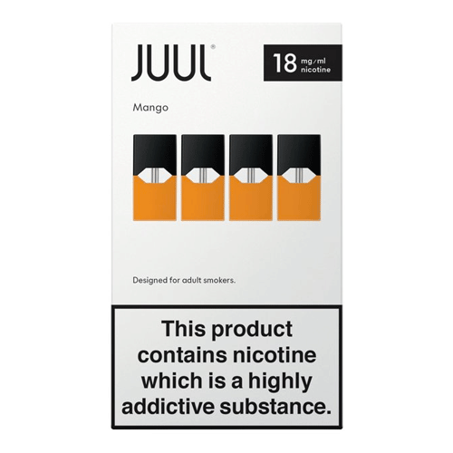 JUUL Mango JUUL Pods 18mg (Pack of 4 Refill Cartridges x 0.7ml) - UK Authentic