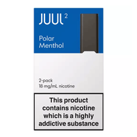 JUUL2 Polar Menthol Pods 18mg (Pack of 2 Refill Cartridges) - UK Authentic