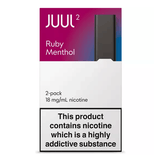 JUUL2 Ruby Menthol Pods 18mg (Pack of 2 Refill Cartridges) - UK Authentic