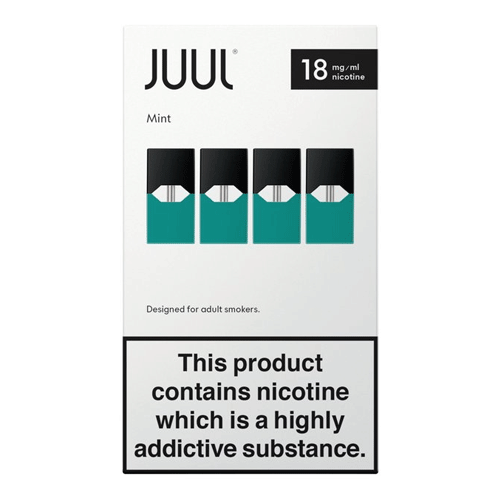JUUL Menthol or Mint JUUL Pods 18mg (Pack of 4 Refill Cartridges x 0.7 JPods JUUL Menthol or Mint JUUL Pods 18mg (Pack of 4 Refill Cartridges x 0.7 JPods