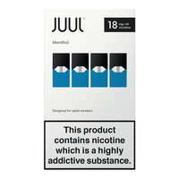JUUL Menthol or Mint JUUL Pods 18mg (Pack of 4 Refill Cartridges x 0.7 JPods JUUL Menthol or Mint JUUL Pods 18mg (Pack of 4 Refill Cartridges x 0.7 JPods